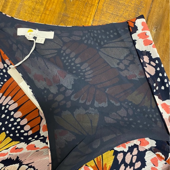 NWT Boden Crinkle Bias-cut Skirt Multi Petal Stamp Butterfly Wings R0196-MPT new - Picture 9 of 13